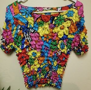Retro Colorful Stretchy Top